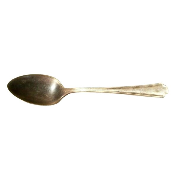 Vintage Silverplate Oneida Spoon With Simple Handle Design Silverplate? BT421 - Picture 1 of 3